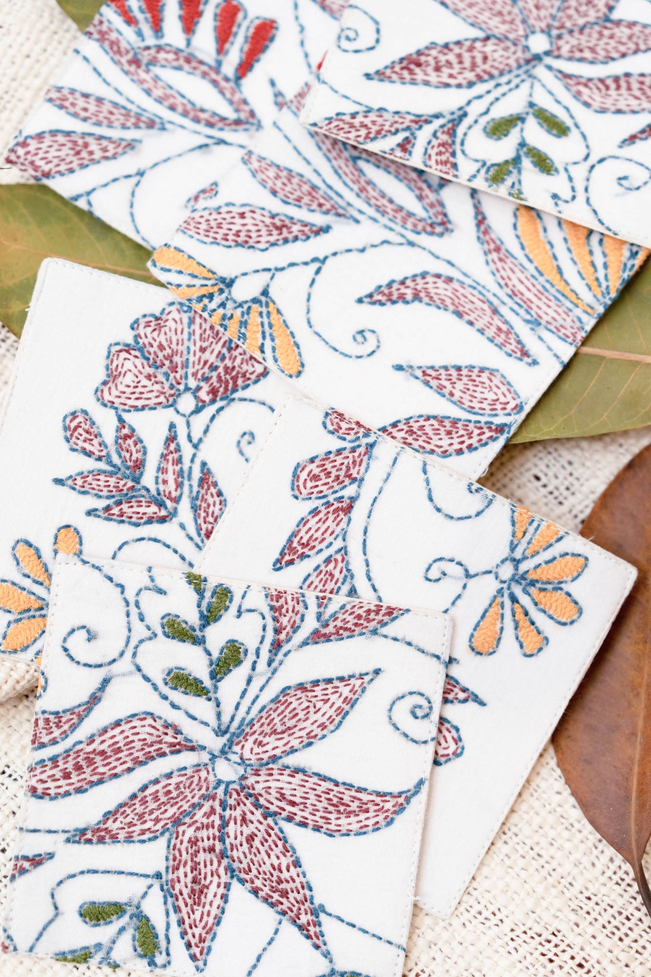 Imbricate Handwoven Coasters