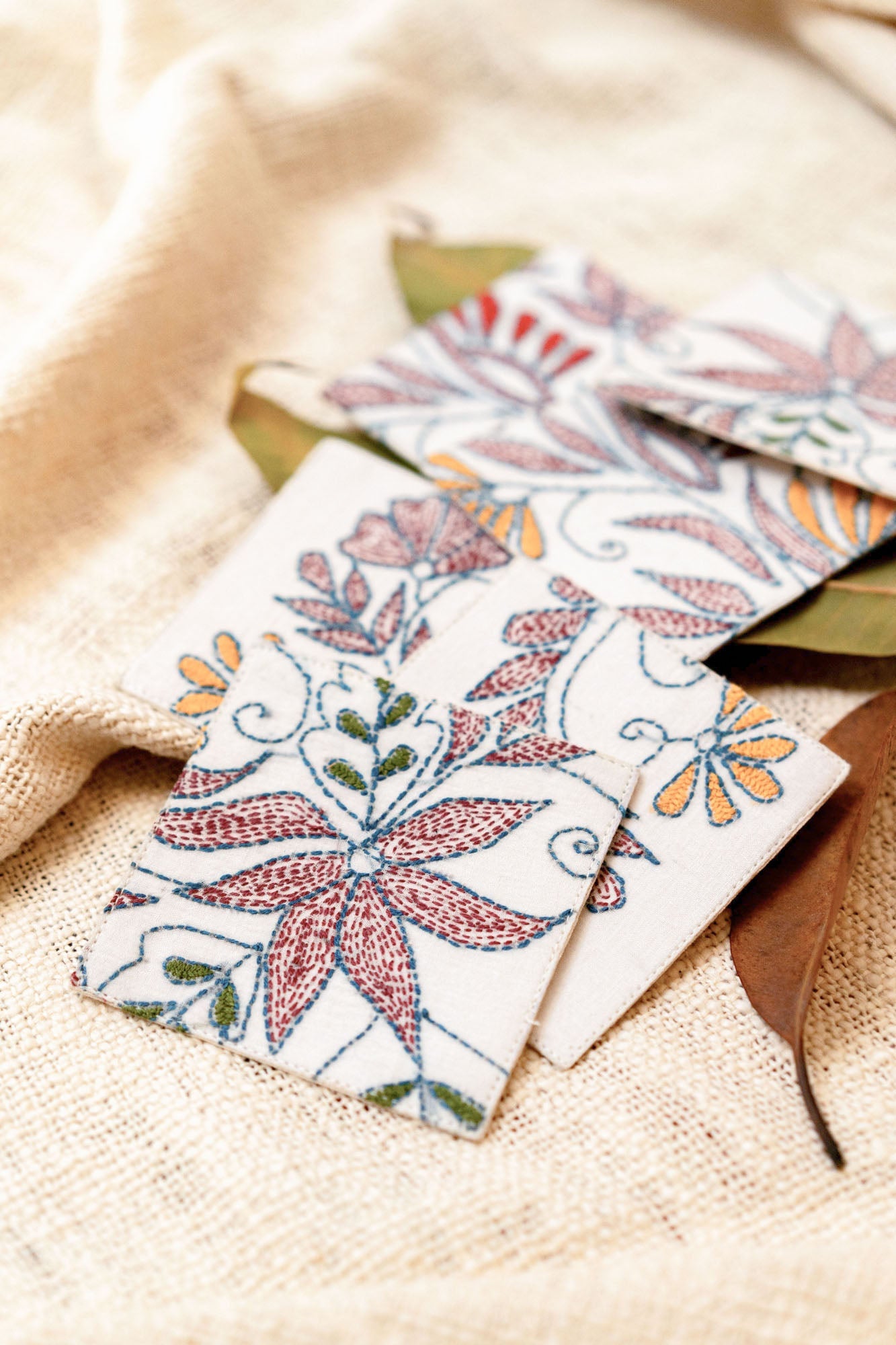 Imbricate Handwoven Coasters