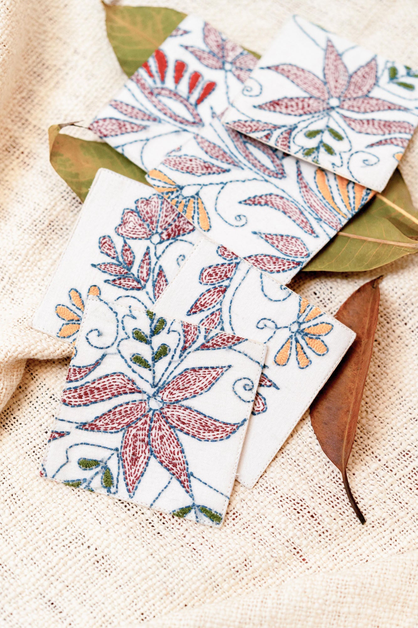 Imbricate Handwoven Coasters