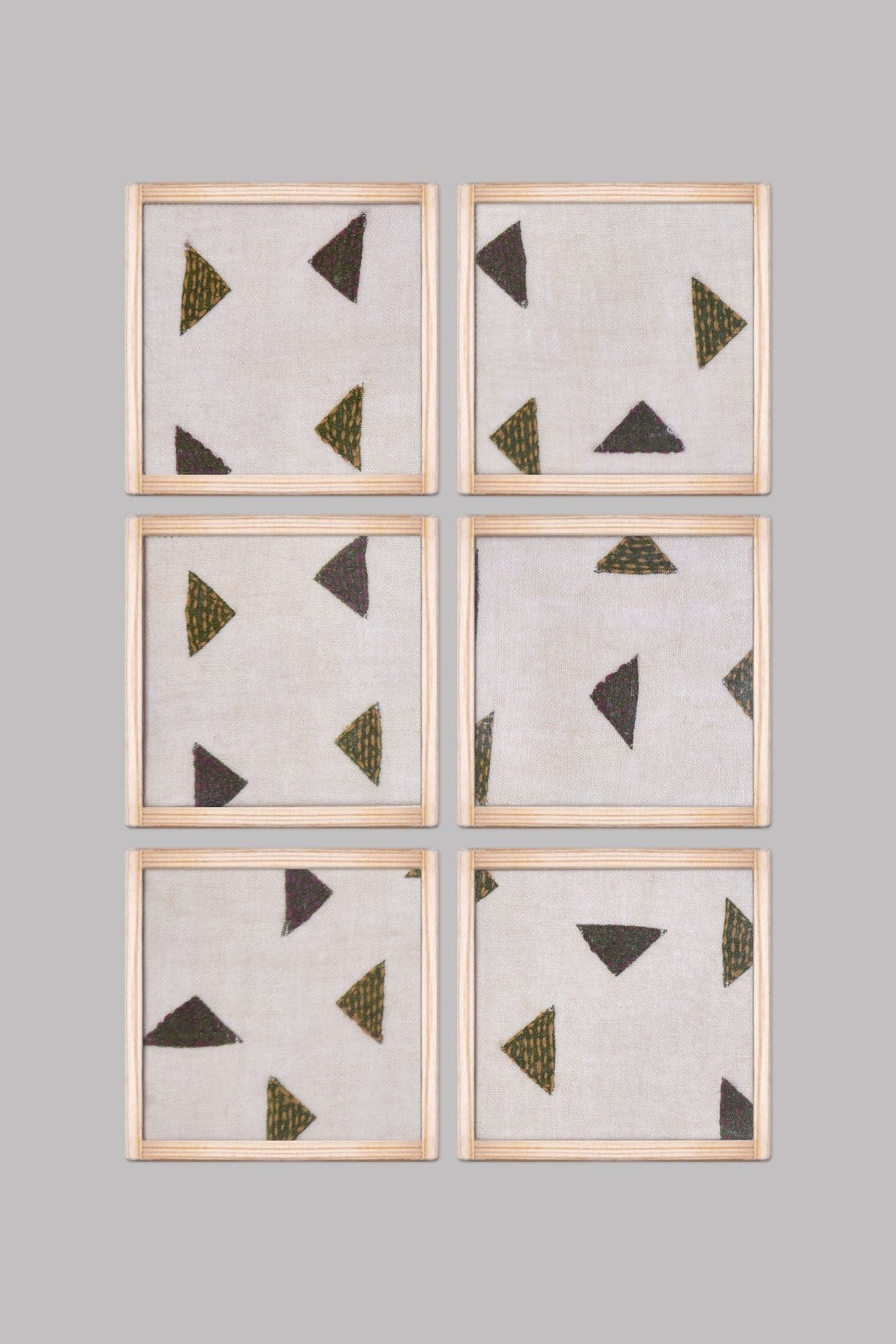 Trokut - Croatian For Triangle - Set Of 6 Pcs - Veaves