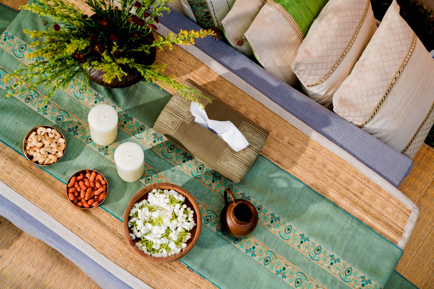 Viridis Handwoven Table Runner
