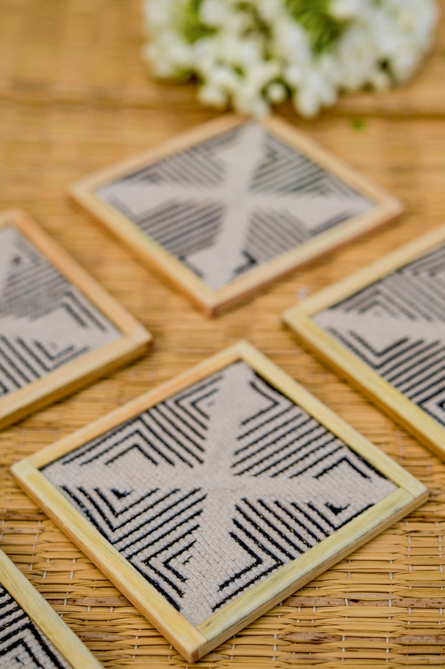 Pollux Handwoven Coasters - Set Of 2 Pcs