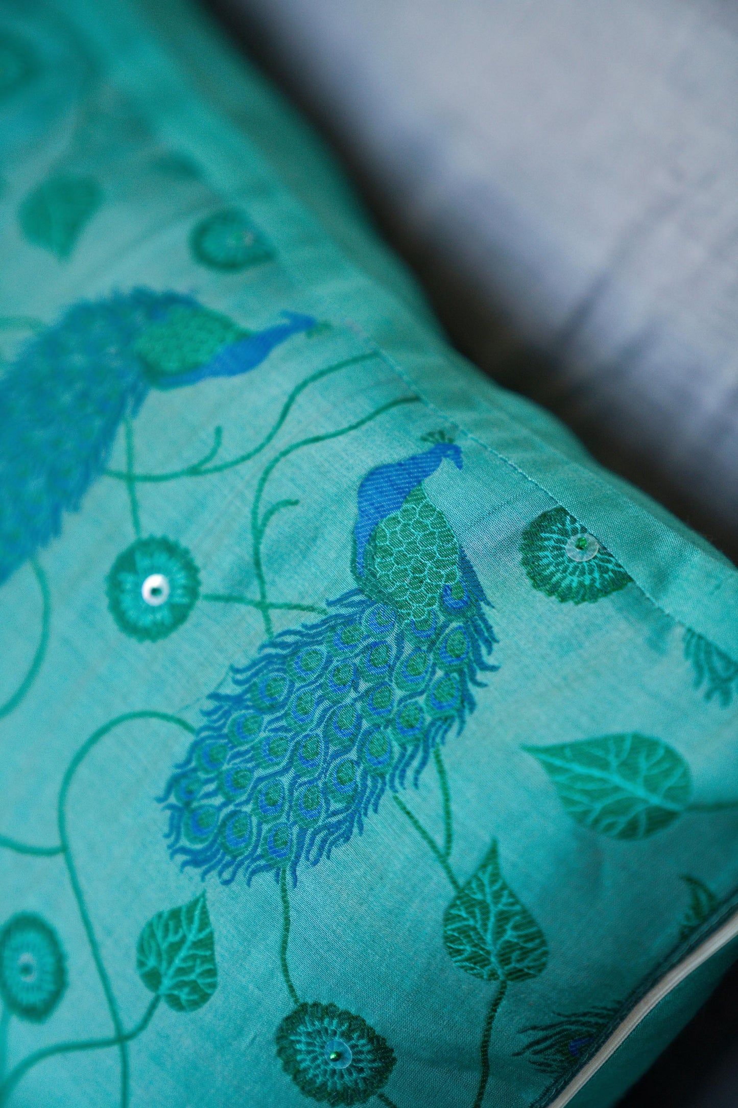 Sage Handwoven Cushion