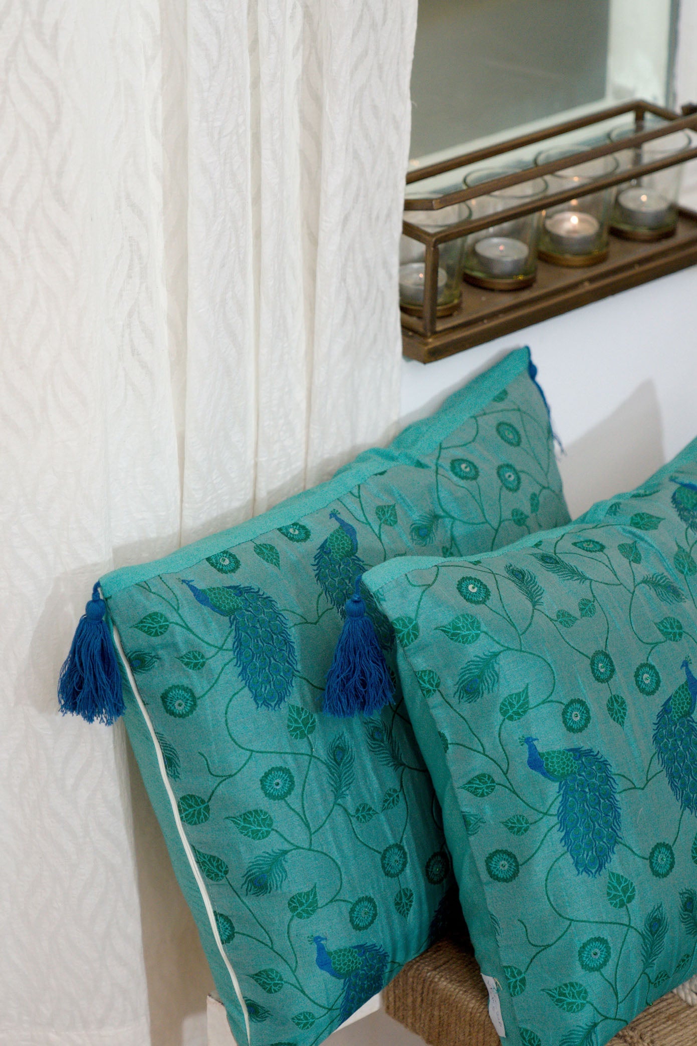 Sage Handwoven Cushion