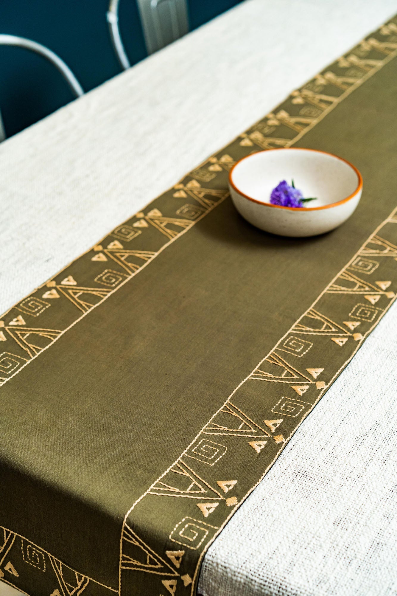Place Arcilla Clásica Dining Set of a Table Runner & 6 Table Mats