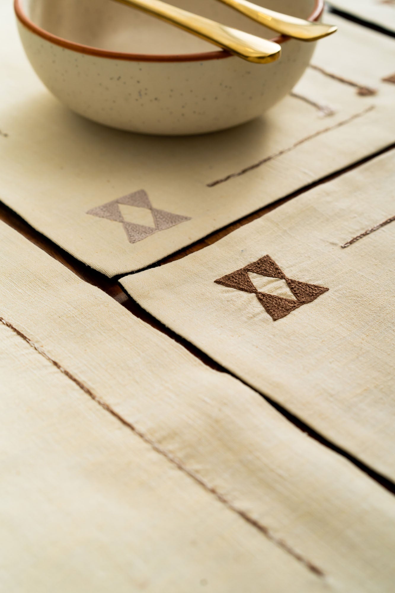Sokoban Handwoven Table Mats - Set Of 6 Pcs
