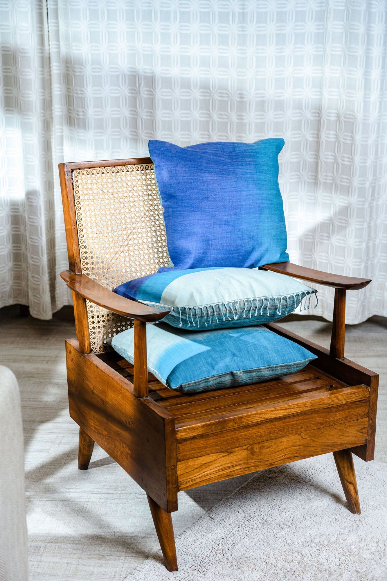 Purpurovy Tani handmade Cushion Set of 3