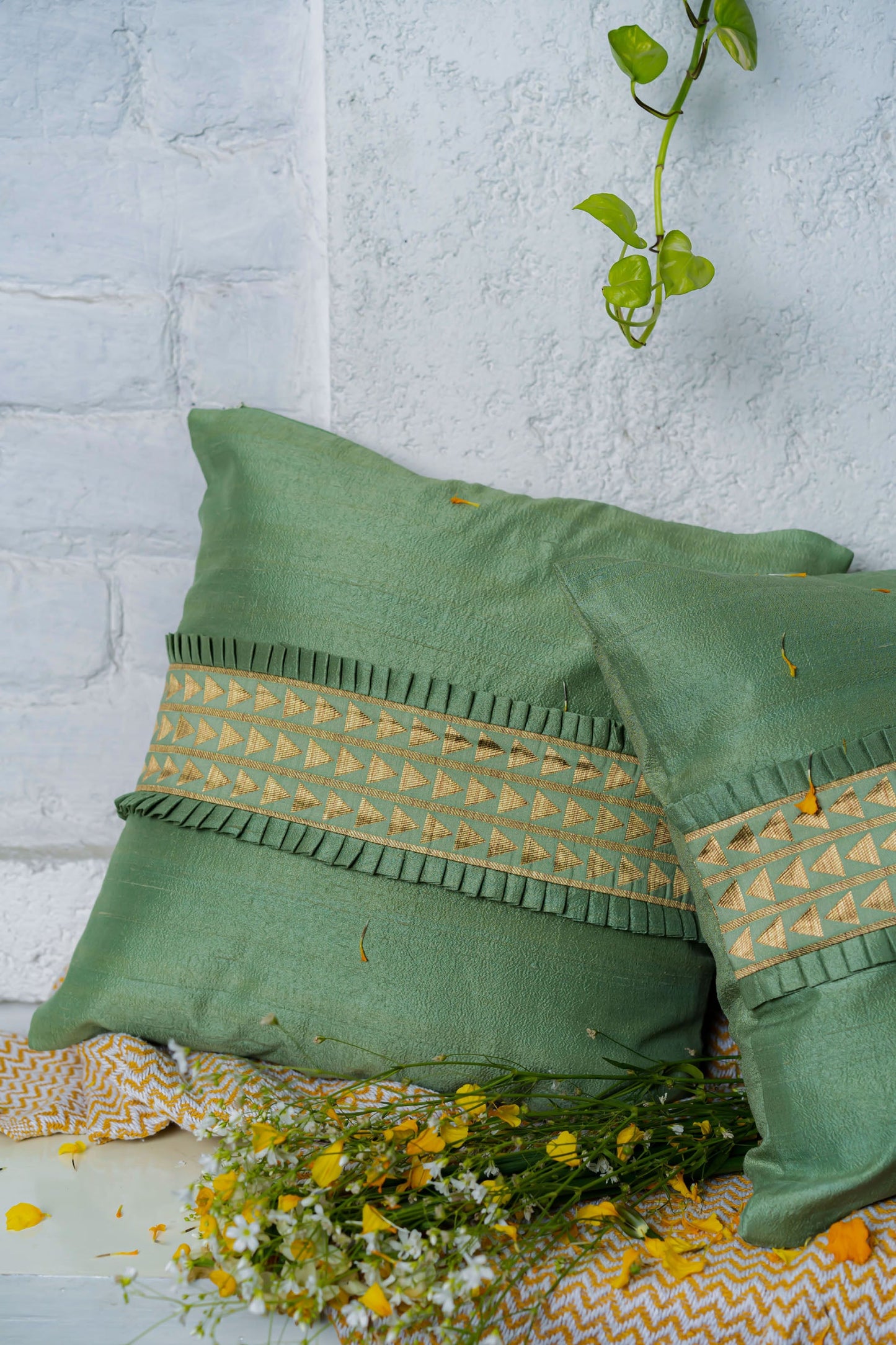 Spring Star Rapids handmade Cushion Set of 2