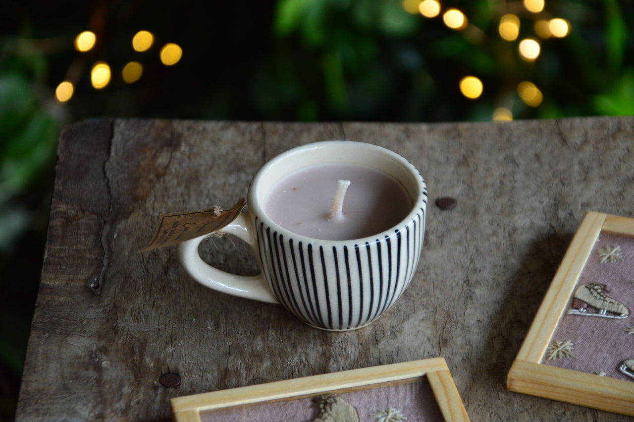 Ice Skating Coaster + Tiny Cup Candle | Veaves X Armatuer