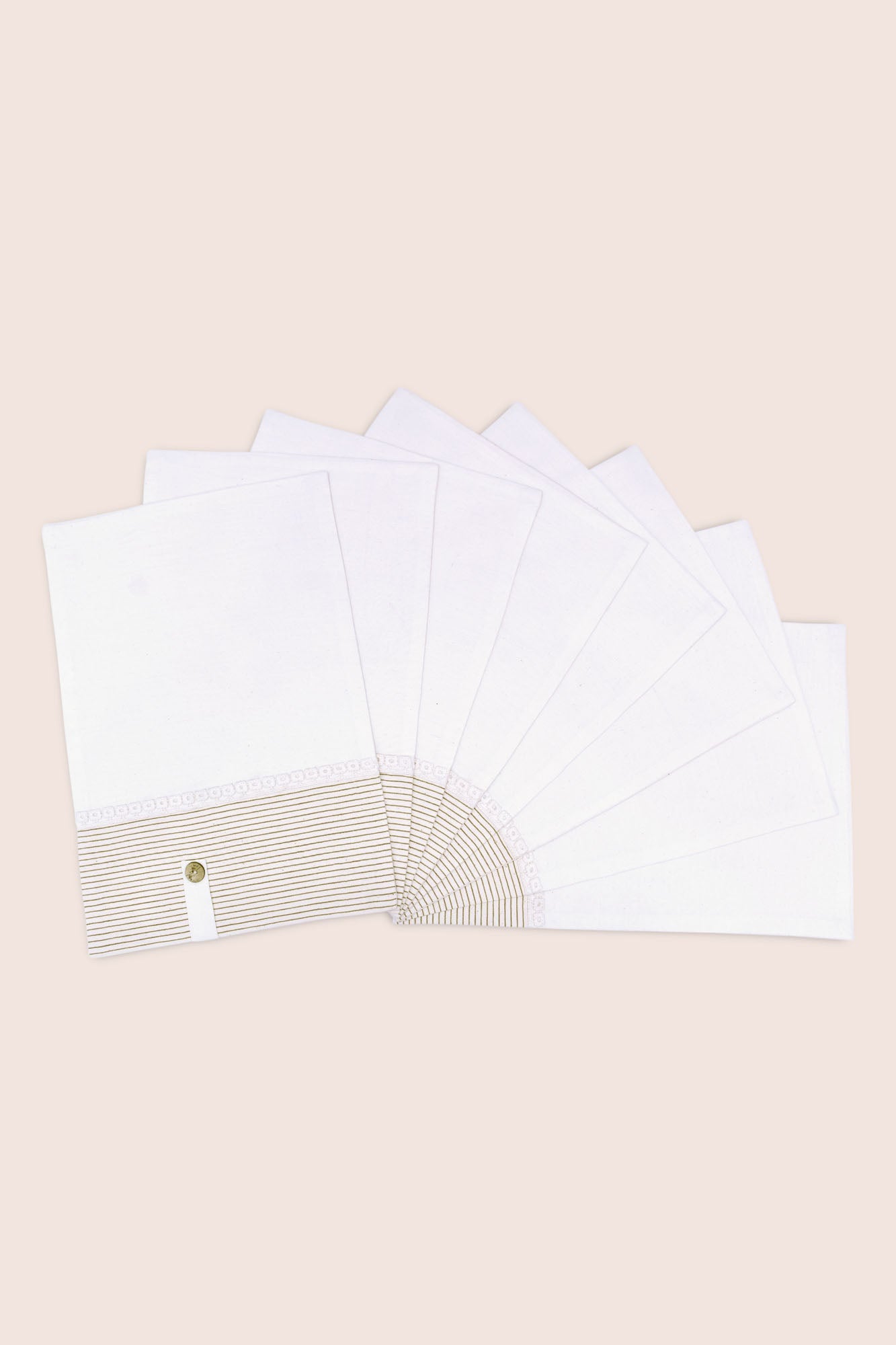 Samar Table Mats With Cutlery Pocket - Set Of 8 Pcs - Veaves