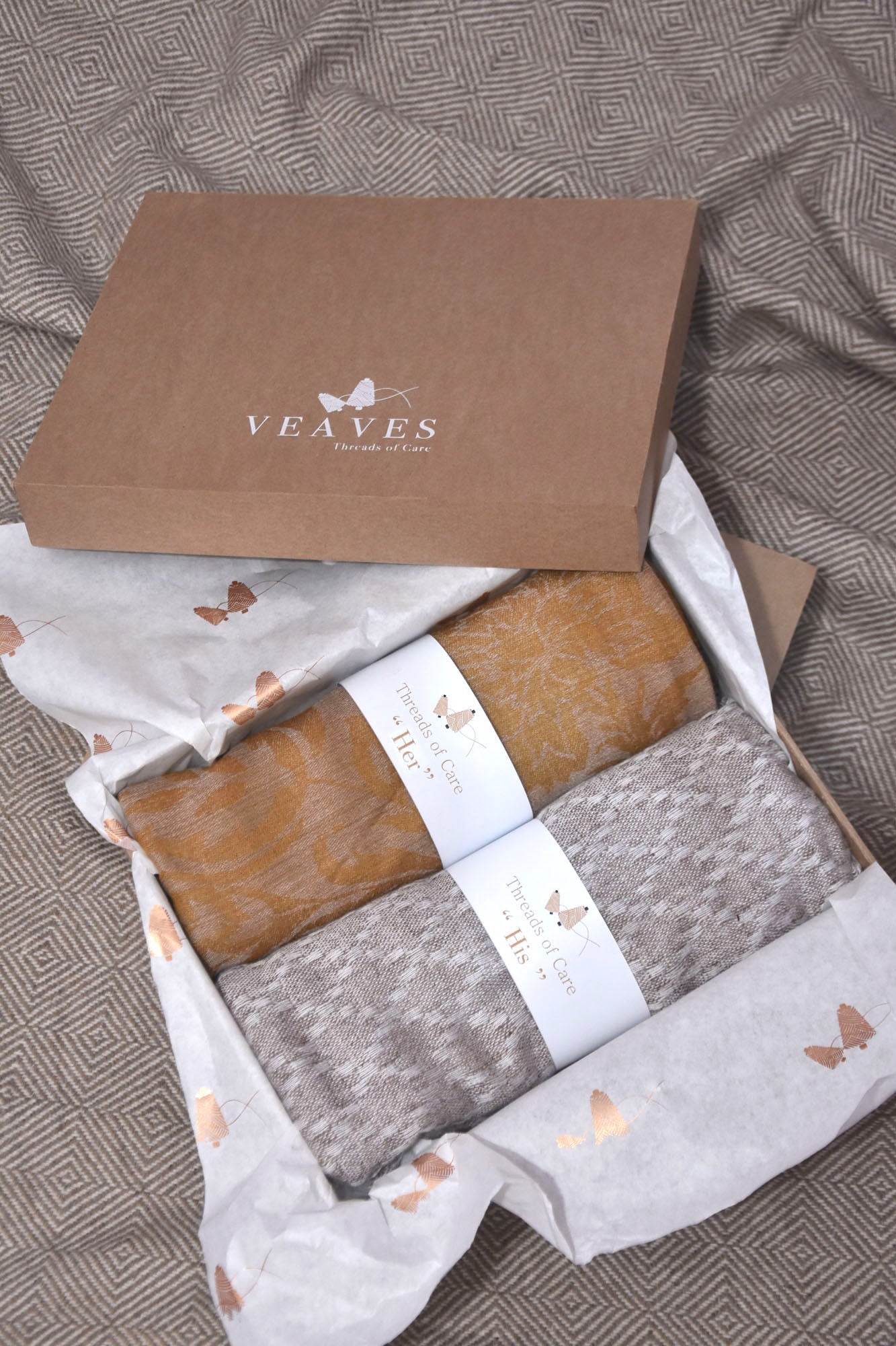 Gift Hamper of Cashmere Stoles For Her & His