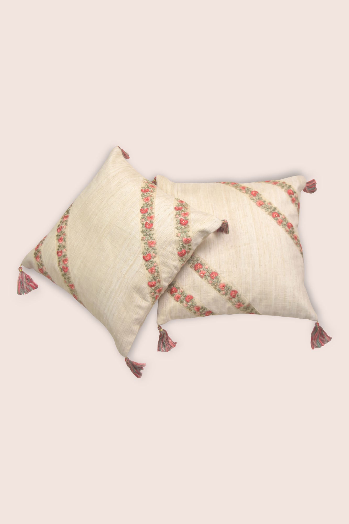 Ivory Handwoven Cushion Set of 2
