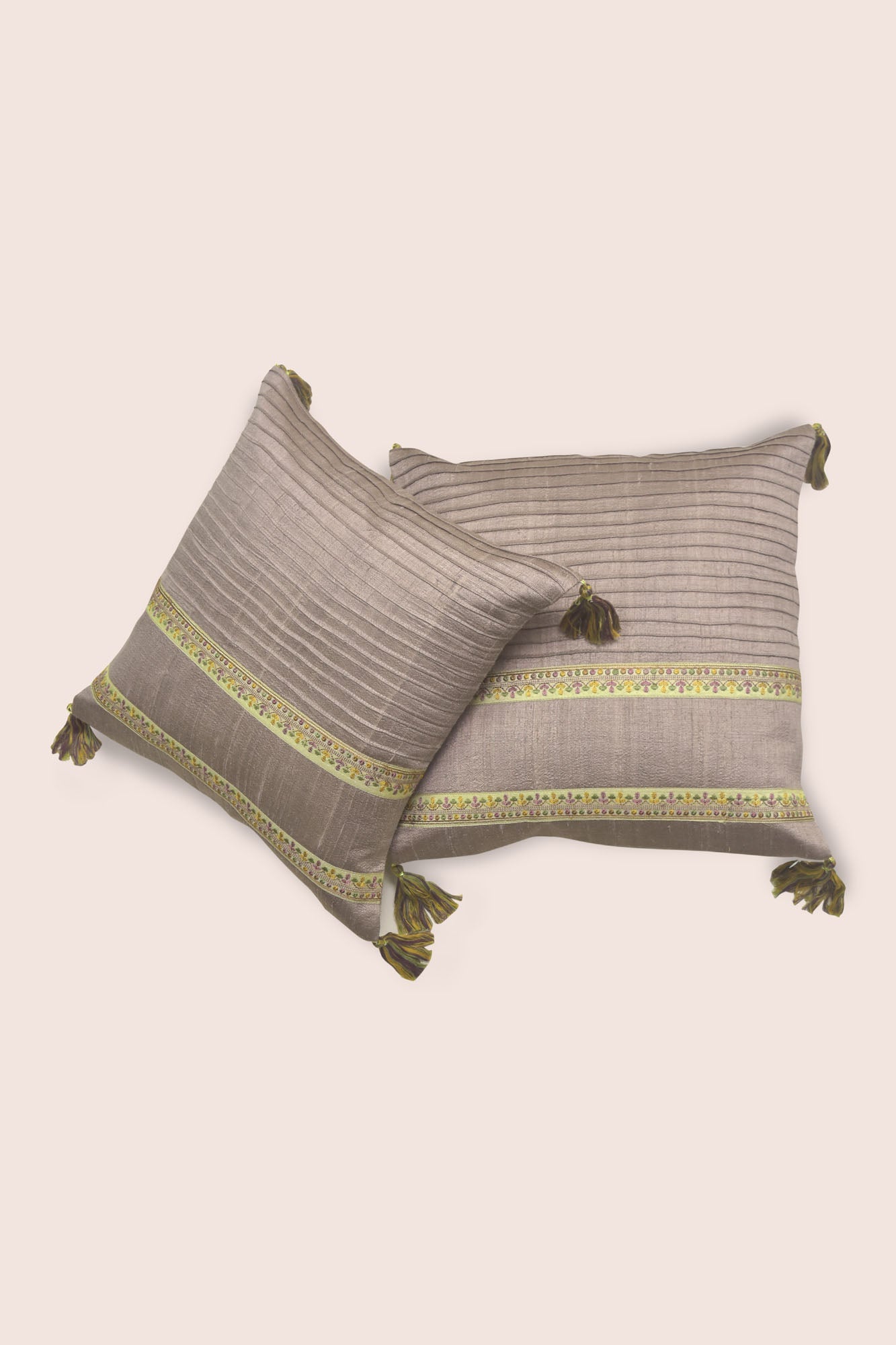 Mauve Handwoven Cushion Set of 2