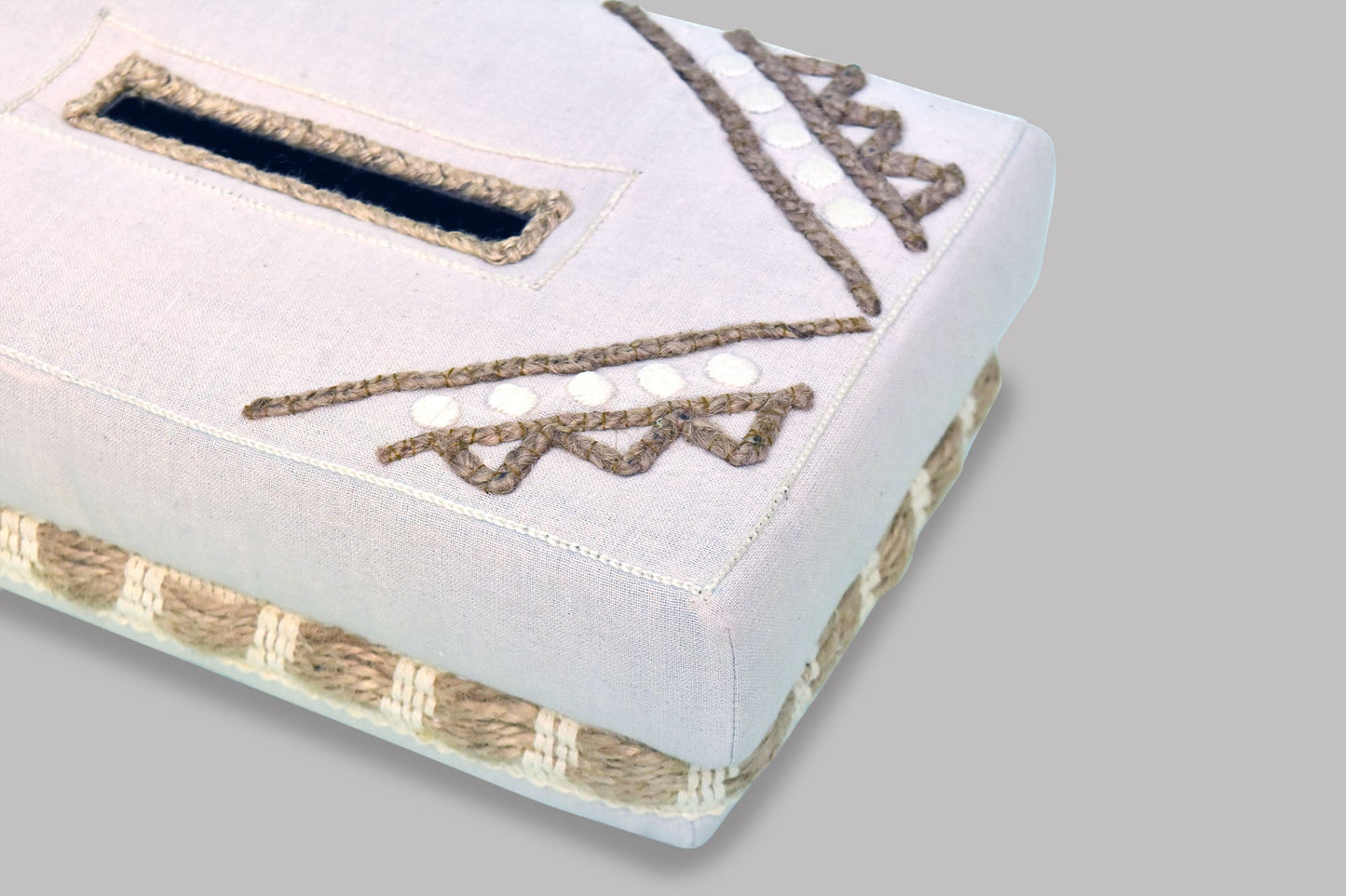 Sheba Hand Woven Cotton Tissue Box
