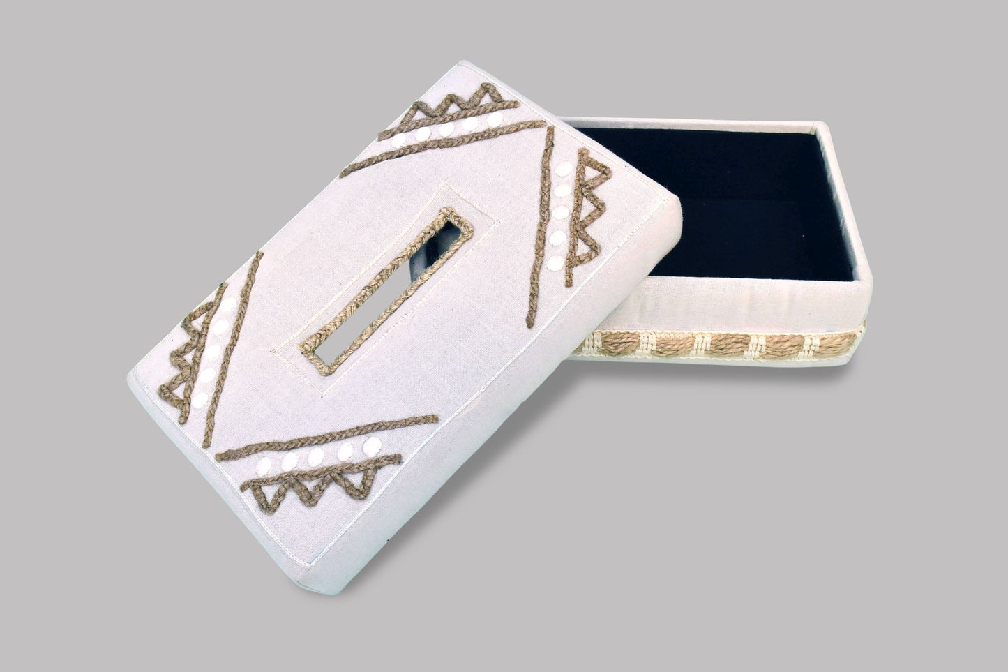 Sheba Hand Woven Cotton Tissue Box