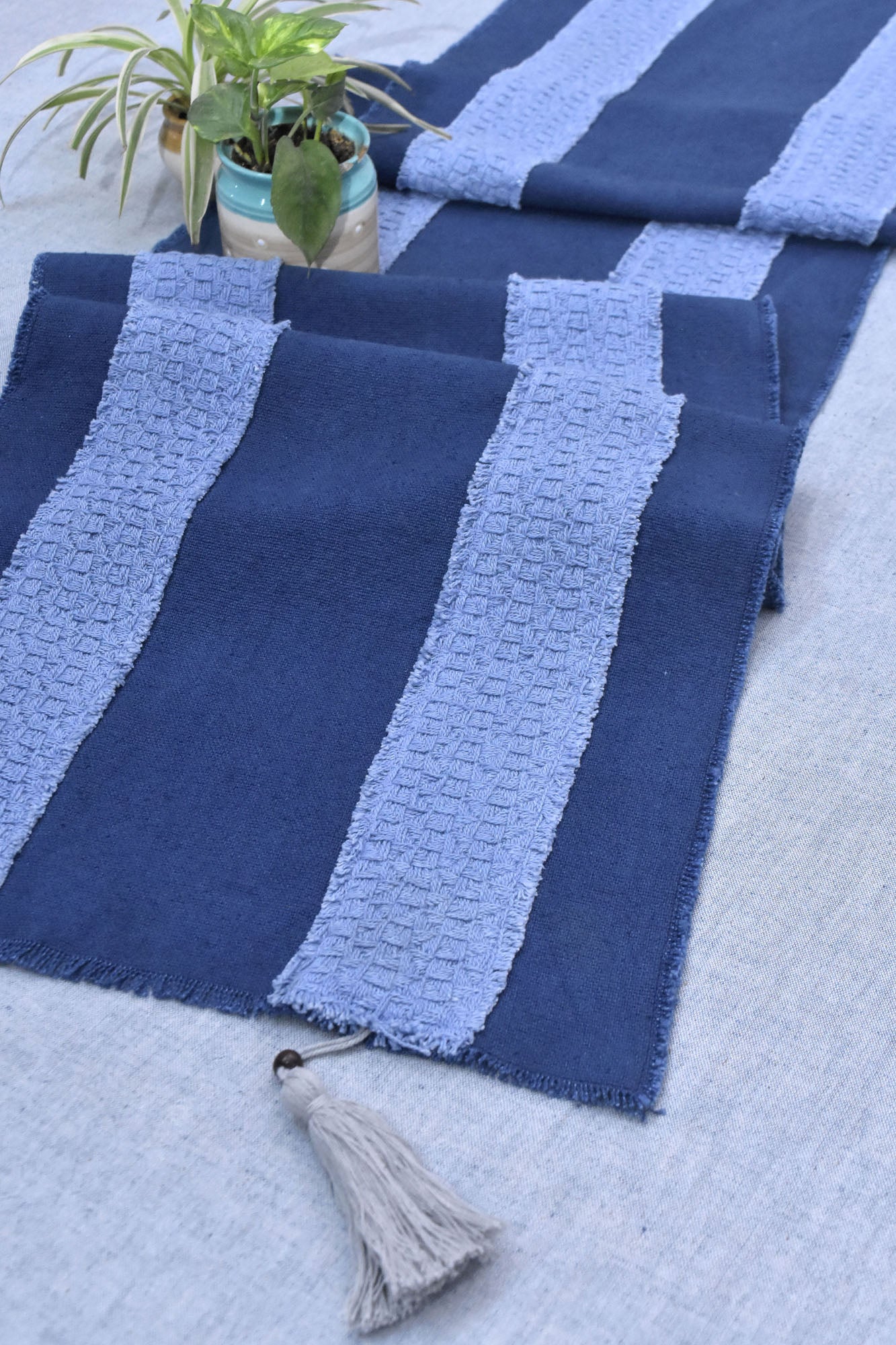 Aqua - Handwoven Table Runner
