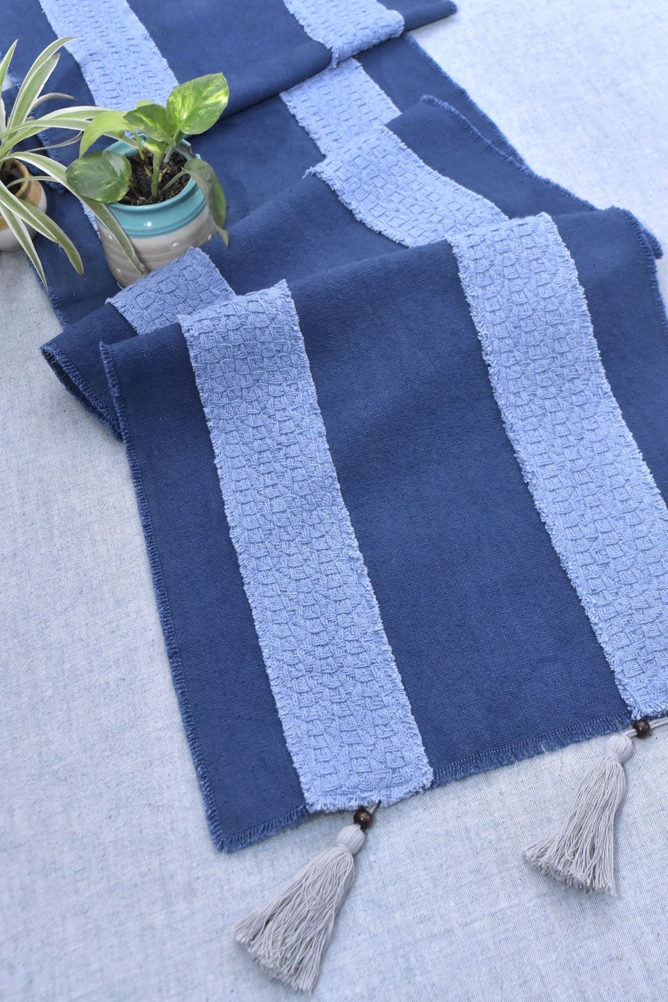 Aqua - Handwoven Table Runner