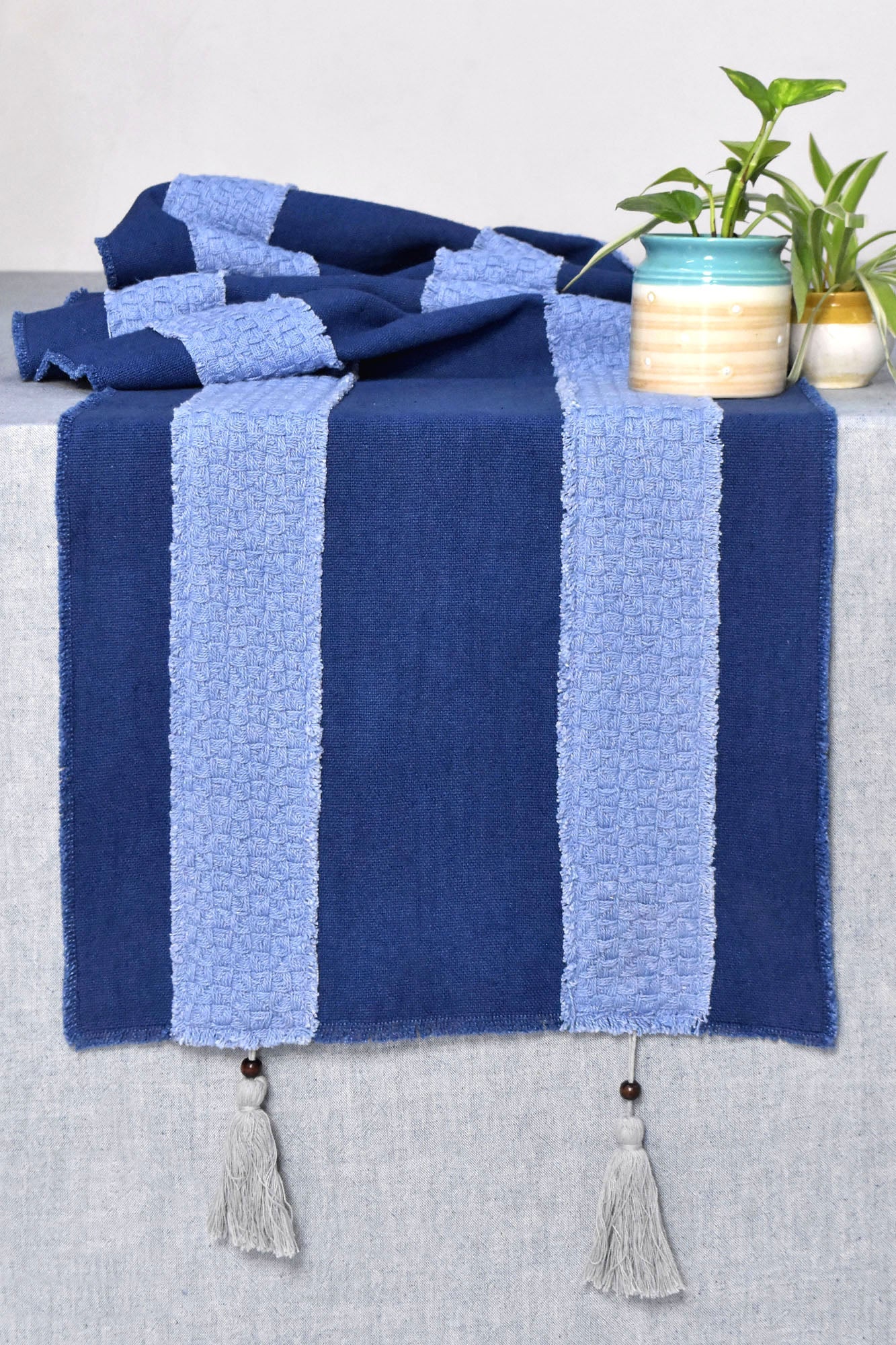 Aqua - Handwoven Table Runner