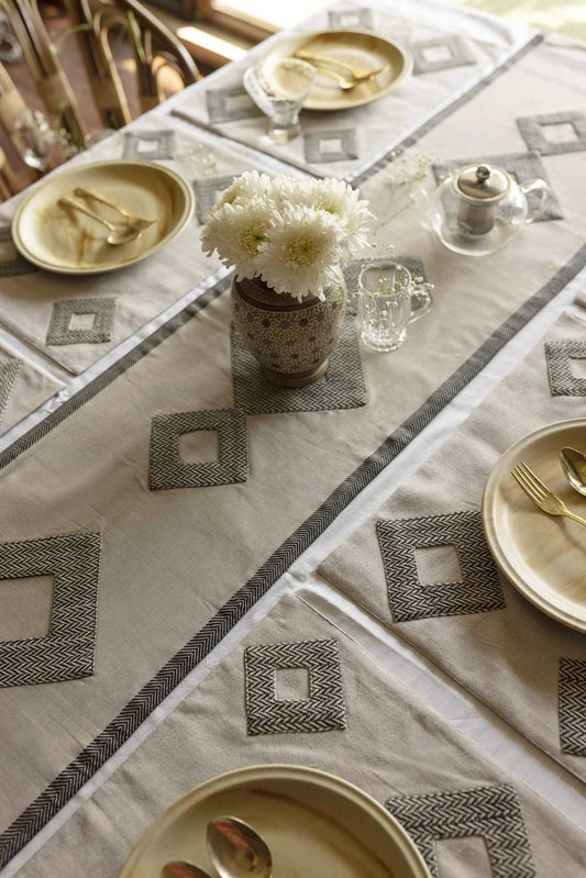 Jayde Dining Table Runner And Mats Set of 6