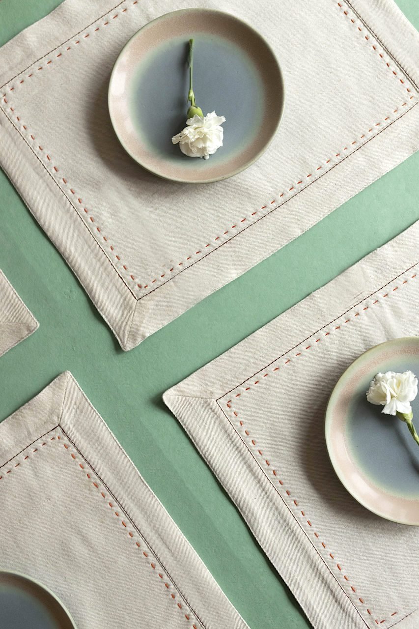 Üzvi - Table Mats - Set Of 6 Pcs - Veaves