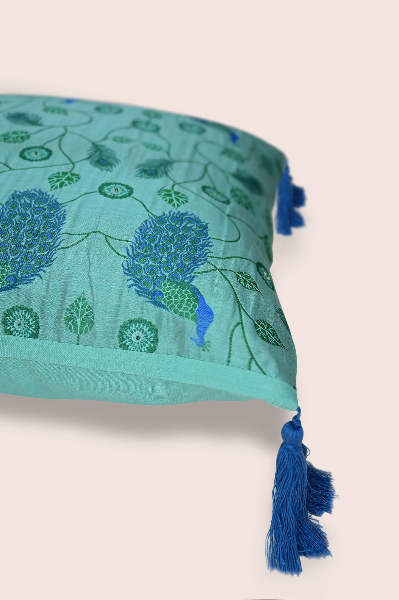 Sage Handwoven Cushion