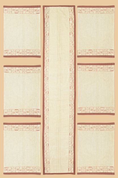 Orilla - Dining Set Of A Table Runner & 8 Table Mats
