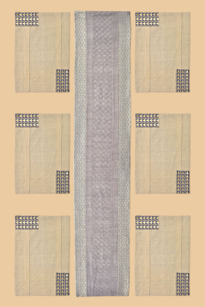 Mauvenmine Dining Table Runner And Mats Set of 6 