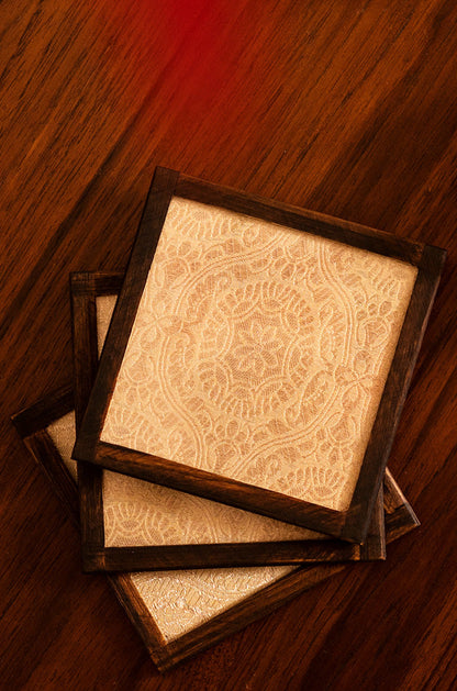 Anarkali Handwoven Coasters Set of 6 pcs