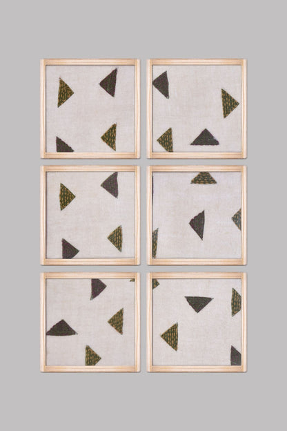 Trokut - Croatian For Triangle - Set Of 6 Pcs - Veaves