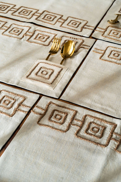 Ondas De agua Table Mats- A Set Of 2 Pcs