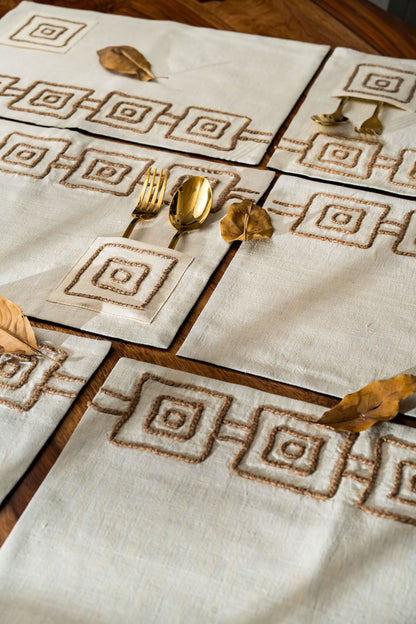 Ondas De agua Table Mats- A Set Of 2 Pcs