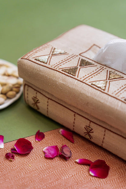 Ritmo de Tambor Handmade Tissue Box