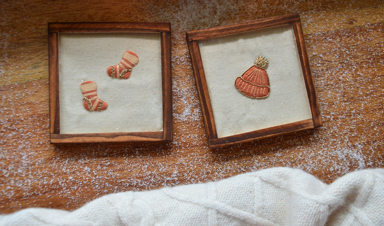Sweater Weather Coasters + Hazelnut Cappuccino Candle | Veaves X Armatuer