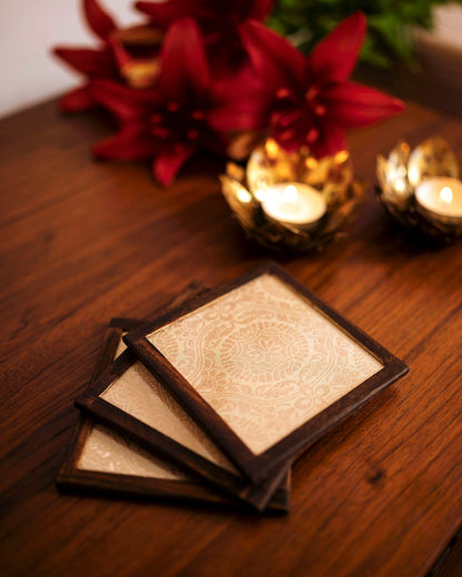 Anarkali Handwoven Coasters Set of 6 pcs