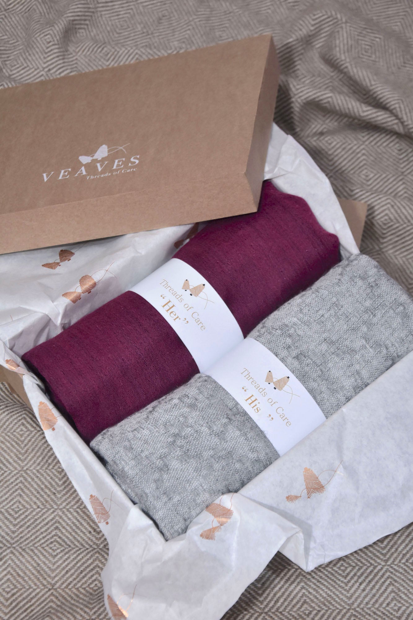 Gift Hamper of Cashmere Stoles For Her & His