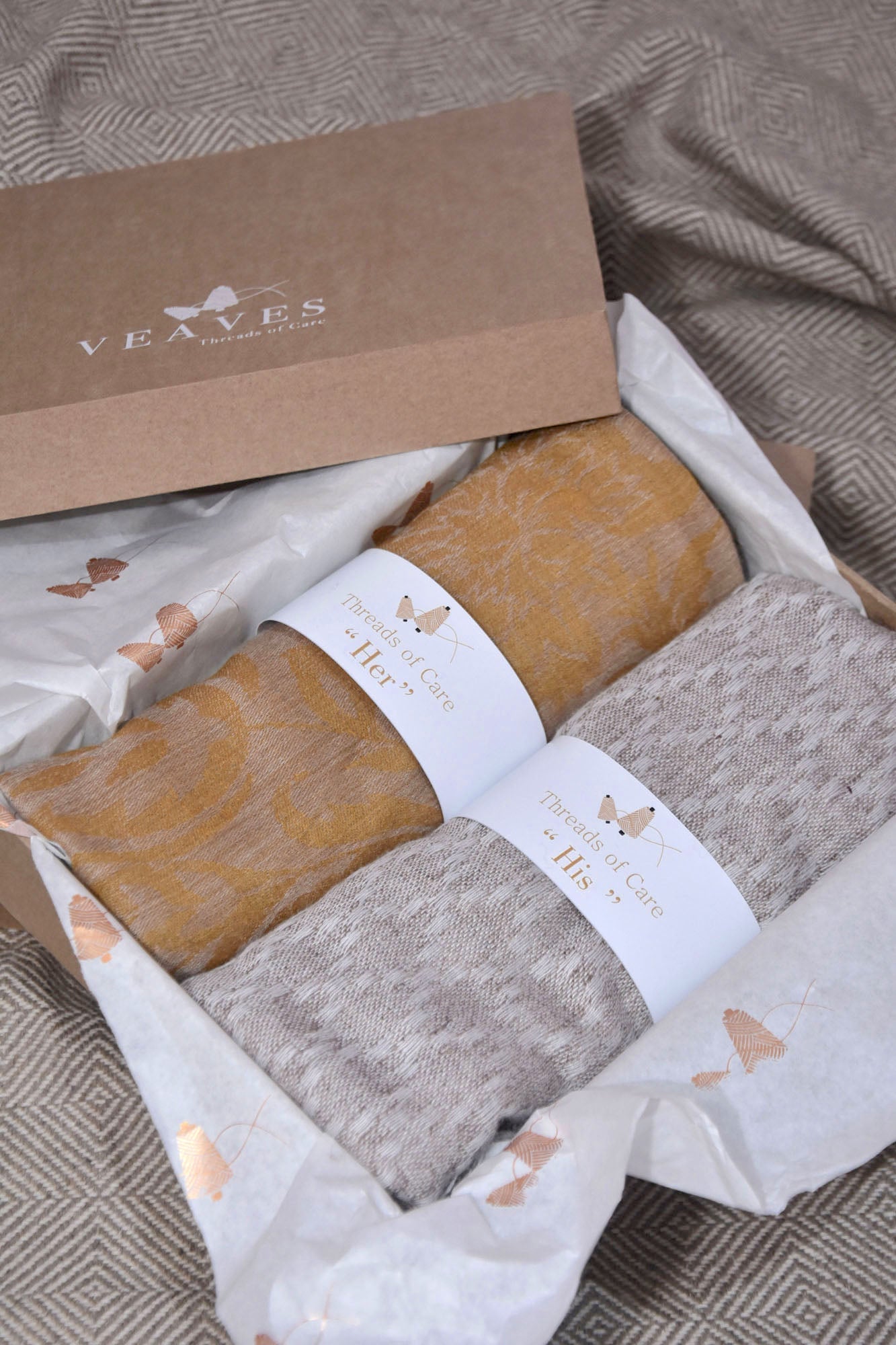 Gift Hamper of Cashmere Stoles For Her & His