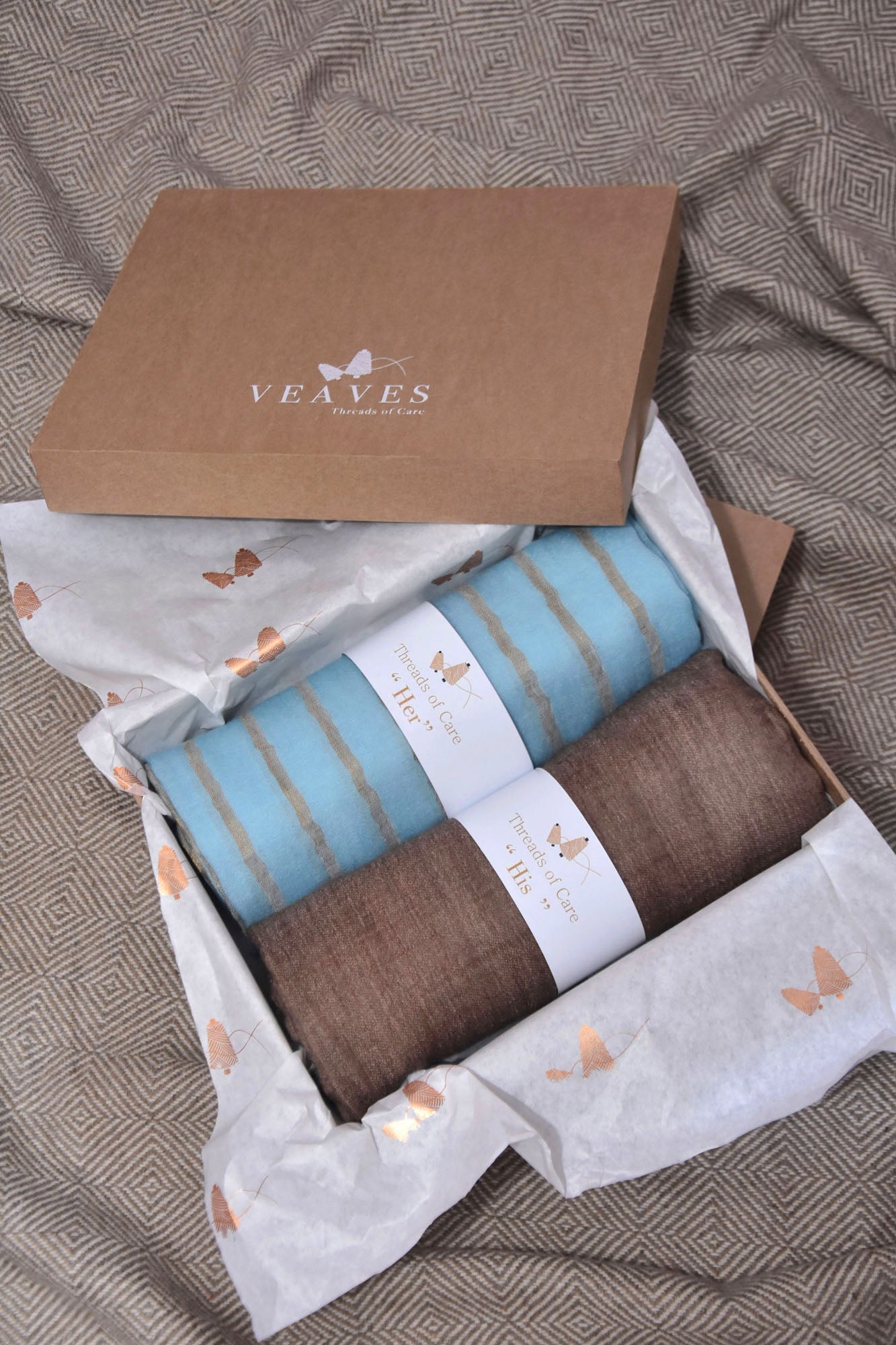 Gift Hamper of Cashmere Stoles For Her & His