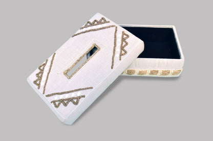 Sheba Hand Woven Cotton Tissue Box