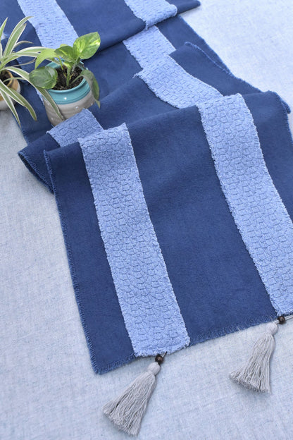Aqua - Handwoven Table Runner