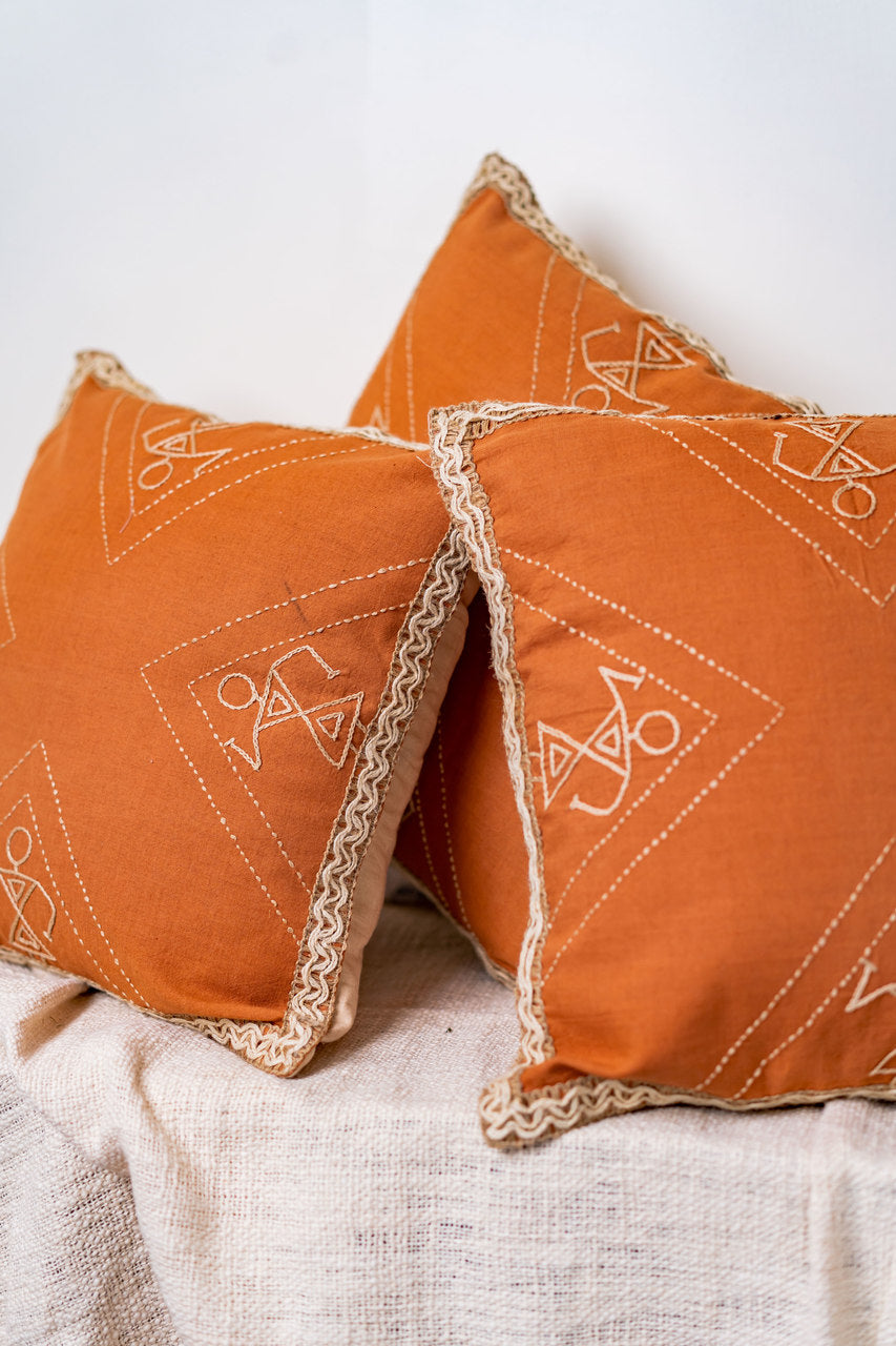Tribla Dance handmade Cushion Set of 3