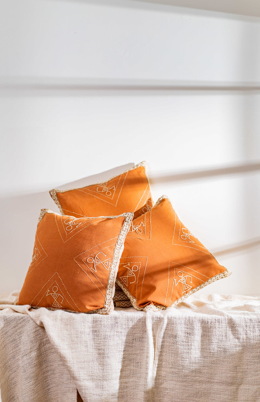 Tribla Dance handmade Cushion Set of 3